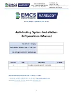 Preview for 2 page of EMCS NOXX MARELCO Operational Manual