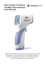 Emdamed Non-Contact Forehead InfraRed Thermometer User Manual предпросмотр