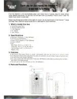 Предварительный просмотр 2 страницы Emenee GR-49 User Manual