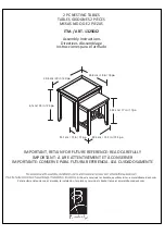 Emerald Home Furnishings Bainbridge 1325642 Assembly Instructions предпросмотр