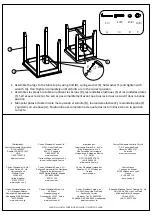 Предварительный просмотр 4 страницы Emerald Home Furnishings Bainbridge 1325642 Assembly Instructions