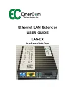 Предварительный просмотр 1 страницы EmerCom Technologies LAN-EX Series User Manual