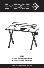 Предварительный просмотр 1 страницы Emerge VIZON GAMING DESK 59260 Instruction Manual