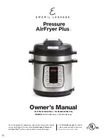 Emeril Lagasse Pressure Air Fryer Plus Y6D-AF-36B Owner'S Manual предпросмотр