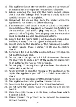 Предварительный просмотр 4 страницы emerio AF-125927 Manual