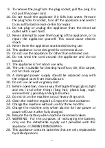 Предварительный просмотр 4 страницы emerio RVC-120592.1 Instruction Manual