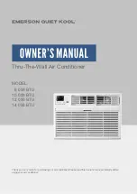 Emerson Quiet Kool EATC14RSD2T Owner'S Manual предпросмотр