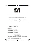 Preview for 1 page of Emerson Research fYi iP100 Owner'S Manual