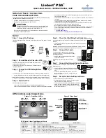 Emerson 1000VA Quick Start Manual предпросмотр