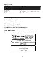 Предварительный просмотр 30 страницы Emerson 1000W Owner'S Manual