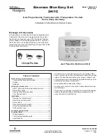 Preview for 1 page of Emerson 1F89EZ-0251 Installation Instructions And Use Manual