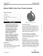 Preview for 1 page of Emerson 2400 Instruction Manual