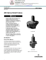 Предварительный просмотр 1 страницы Emerson 289 Series Instruction Manual