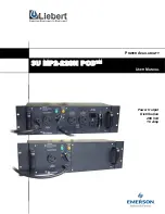 Preview for 1 page of Emerson 3U MP2-220N POD User Manual