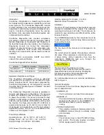 Предварительный просмотр 4 страницы Emerson 571-0066-00 Bulletin