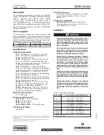 Preview for 1 page of Emerson 6351F Installation Manual