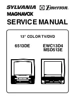 Preview for 1 page of Emerson 6513DE Service Manual