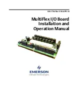 Preview for 1 page of Emerson 810-3013 Installation And Operation Manual