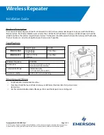 Preview for 1 page of Emerson 814-3560 Installation Manual