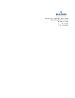 Preview for 3 page of Emerson 818-9010 Installation And Operation Manual