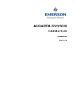 Emerson ACC/ARTM-7221/SCSI Installation Manual preview