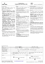 Preview for 2 page of Emerson ALCO CONTROLS BVE Series Operating Instructions Manual