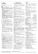 Preview for 2 page of Emerson Alco Controls TS1 Series Operating Instructions Manual