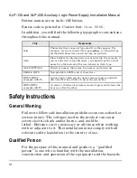 Preview for 6 page of Emerson ALP-130 Installation Manual