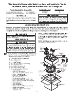 Preview for 3 page of Emerson Amphora F2200HTW02 Owner'S Manual