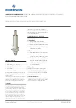 Preview for 1 page of Emerson Anderson Greenwood 81 Series Installation And Maintenance Instructions