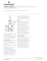 Предварительный просмотр 1 страницы Emerson Anderson Greenwood 95 Series Installation And Maintenance Instructions Manual