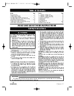 Предварительный просмотр 2 страницы Emerson ASHLAND CF717BS00 Owner'S Manual