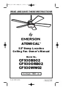 Предварительный просмотр 1 страницы Emerson ATOMICAL CF930BS02 Owner'S Manual