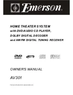 Preview for 1 page of Emerson AV301 Owner'S Manual
