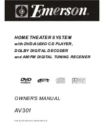 Emerson AV301 Owner'S Manual предпросмотр