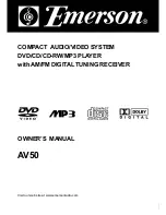 Emerson AV50 Owner'S Manual предпросмотр