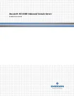 Preview for 1 page of Emerson Avocent ACS 6000 User Manual