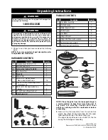 Preview for 3 page of Emerson AVONDALE CF810AP Owner'S Manual