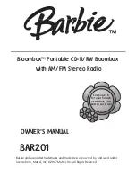 Preview for 1 page of Emerson Barbie Bloombox BAR201 Owner'S Manual