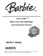 Emerson Barbie Story Teller BAR805 Owner'S Manual preview