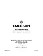 Предварительный просмотр 20 страницы Emerson BATALIE BREEZE CF621SW00 Owner'S Manual