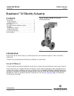 Preview for 1 page of Emerson Baumann 24000CVF Instruction Manual