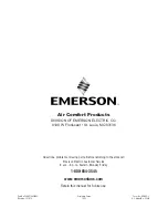 Предварительный просмотр 20 страницы Emerson Bella CF442ORB00 Owner'S Manual