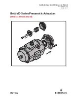 Preview for 1 page of Emerson Bettis D Series Installation, Operation & Maintenance Manual