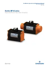 Emerson Bettis RPX Series Installation, Operation And Maintenance Manual preview