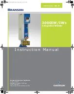 Preview for 1 page of Emerson Branson 2000 Series Instruction Manual