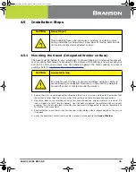 Предварительный просмотр 58 страницы Emerson Branson 2000 Series Instruction Manual