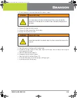 Предварительный просмотр 124 страницы Emerson Branson 2000 Series Instruction Manual