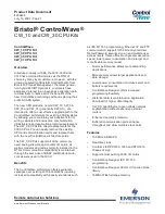 Предварительный просмотр 1 страницы Emerson Bristol ControlWave CW_10 Product Data