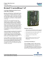 Emerson Bristol ControlWave LP Product Data preview